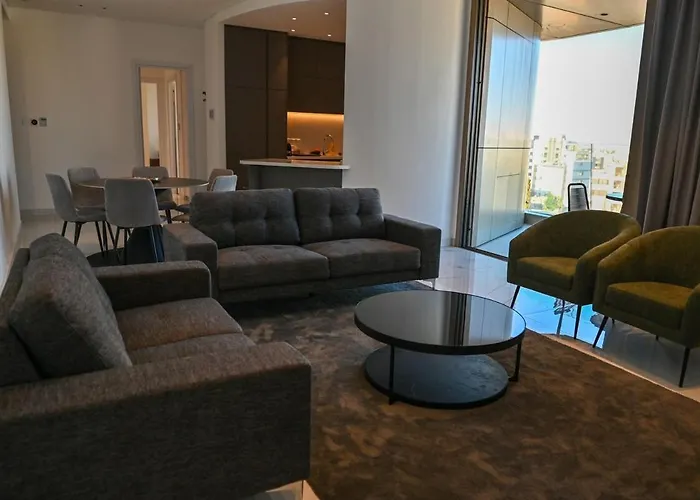 アパート The 1 -nicosia Luxe Stay- Gym Pool 24h Concierge